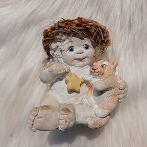 Dreamsicles Love My Kitty Cherub Vintage Figure Knick Knack Cat Decor Decoration